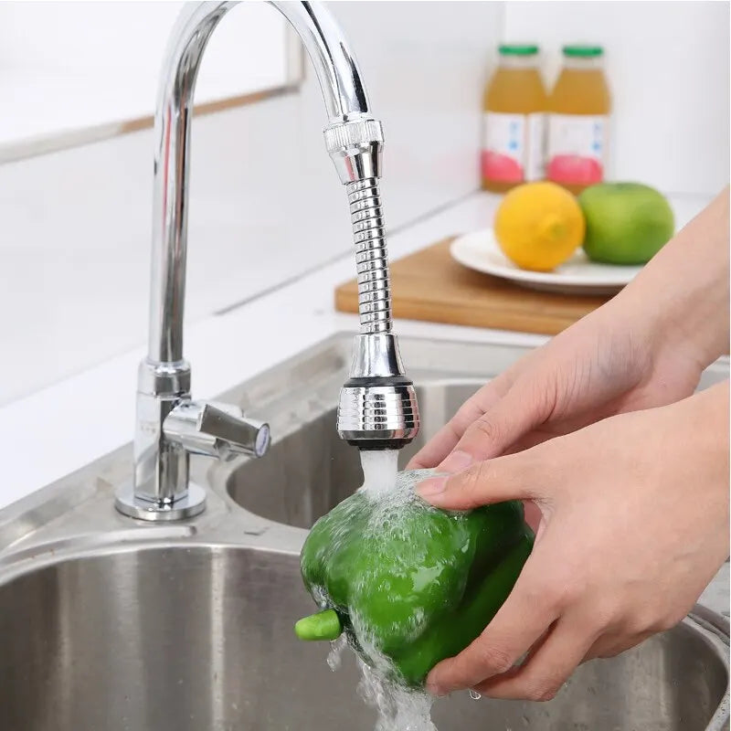 1pc Kitchen Faucet Stainless Steel Adapter Bathroom Sink High-Pressure Water-Saving Power Saving 360 Degree Rotation, Spray