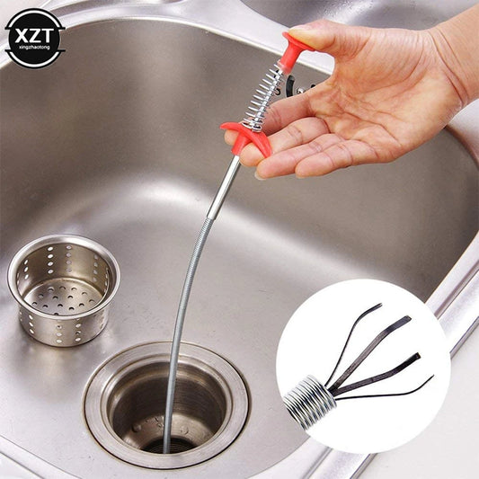 Multifunctional Cleaning Claw Bathroom Kitchen Sink Cleaning Sewer Claw Hair Catcher Clog Remover Grabber for Drains Bath Basin